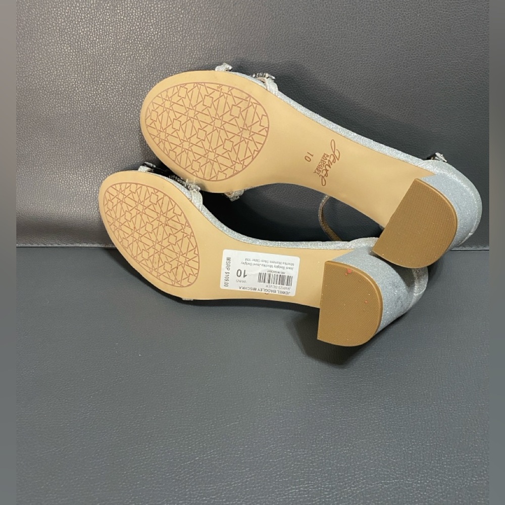NWT JEWEL BADGLEY MISCHKA JEWEL BLOCK HEELS - Picture 4 of 5